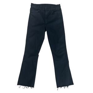 Mother black hustler ankle fray not guilty wash size 30